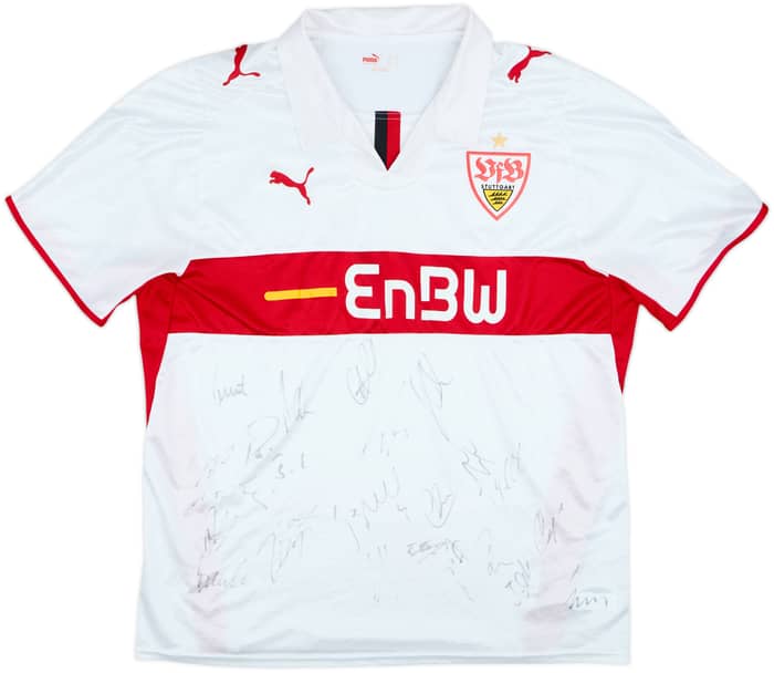 2008-09 Stuttgart Signed Home Shirt Nicki #04 - 4/10 - (XL)