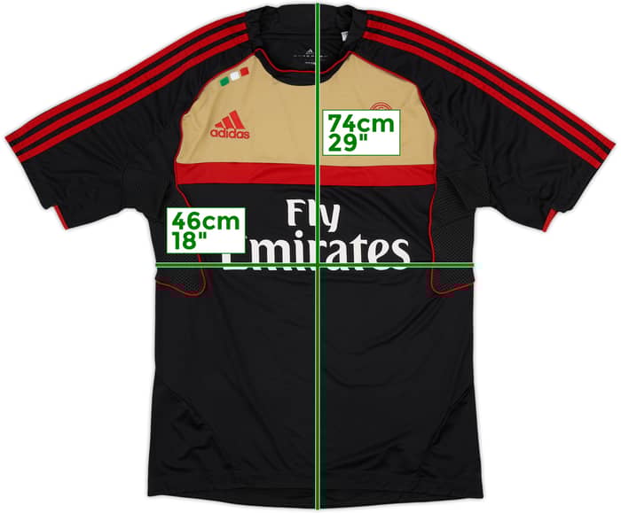 2011-12 AC Milan adidas Training Shirt - 8/10 - (M)