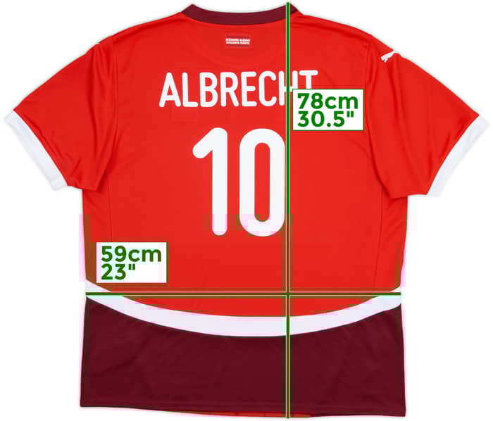 2024-25 Switzerland Home Shirt Albrecht #10 - 8/10 - (XL)