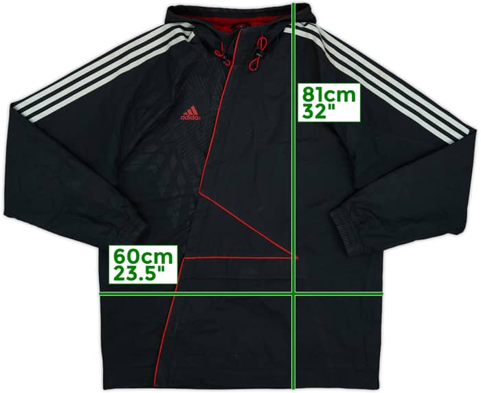 2009-10 Champions League adidas Hooded Rain Jacket - 8/10 - (M/L)