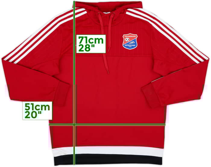 2015-16 Unterhaching adidas Hooded Top - 8/10 - (M)