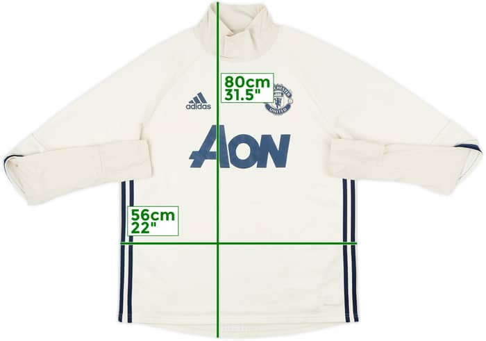 2016-17 Manchester United adidas Sweat Top - 5/10 - (L)