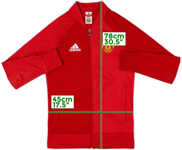 2016-17 Manchester United adidas Track Jacket - 6/10 - (S)