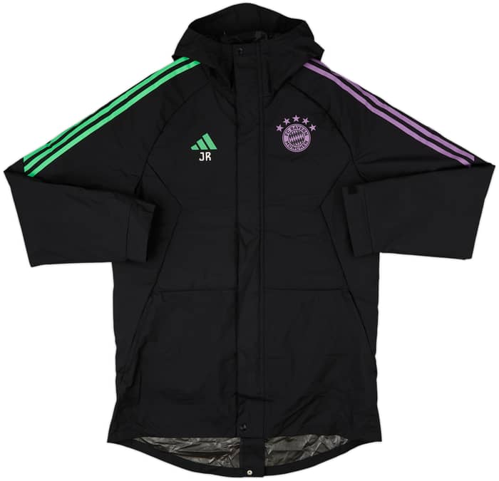 2023-24 Bayern Munich Staff Issue adidas Padded Bench Coat JR - 6/10 - (M)