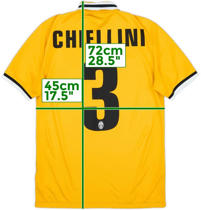 2013-14 Juventus Away Shirt Chiellini #3 - 8/10 - (S)