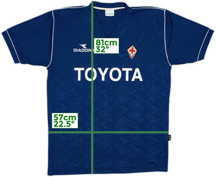 2000-01 Fiorentina Diadora Training Shirt - 8/10 - (XL)