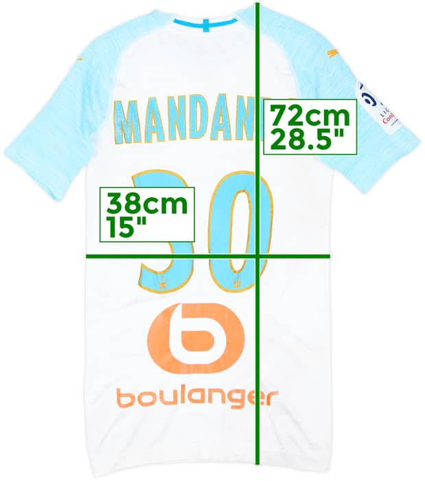 2018-19 Olympique Marseille Player Issue Home Shirt Mandanda #30 - 4/10 - (S)