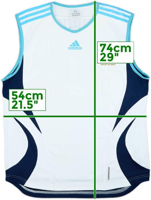 2006-07 Olympique Marseille adidas Training Vest - 5/10 - (L/XL)