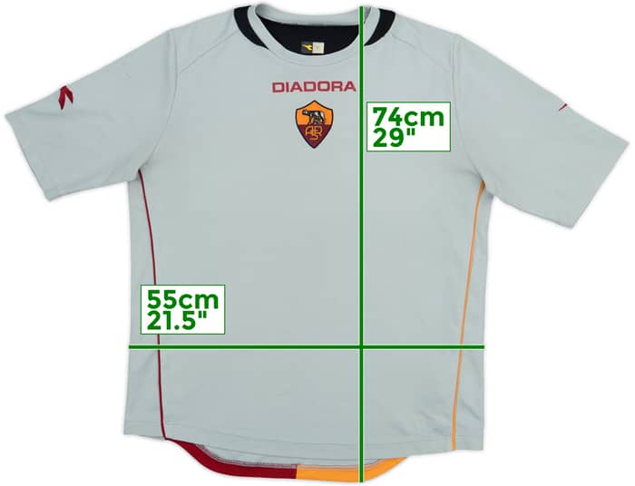 2006-07 Roma Diadora Training Shirt - 7/10 - (XL)