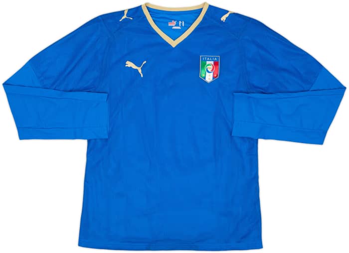 2007-08 Italy Player Issue Home L/S Shirt De Rossi - 10/10 - (Women's M)