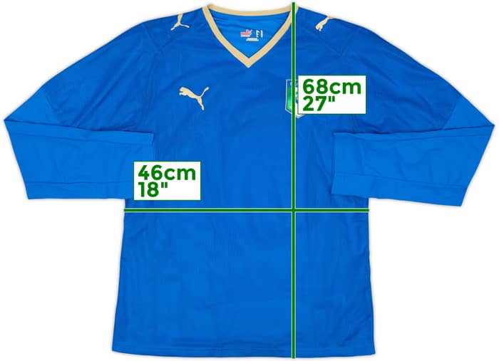 2007-08 Italy Player Issue Home L/S Shirt De Rossi - 10/10 - (Women's M)