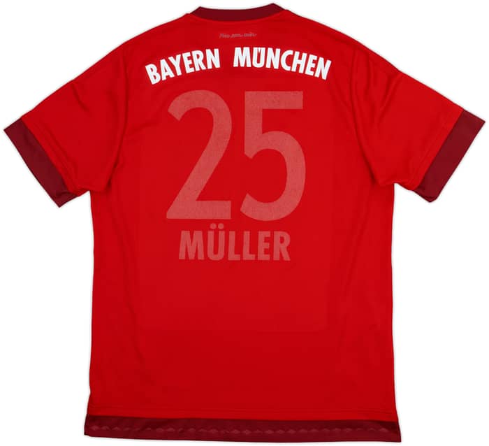 2015-16 Bayern Munich Home Shirt Muller #25 - 4/10 - (L)