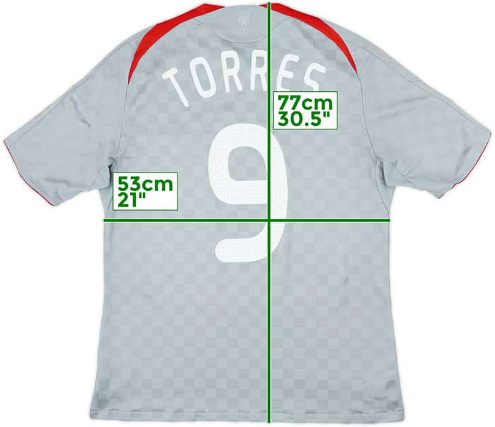 2008-09 Liverpool Away Shirt Torres #9 - 6/10 - (L)