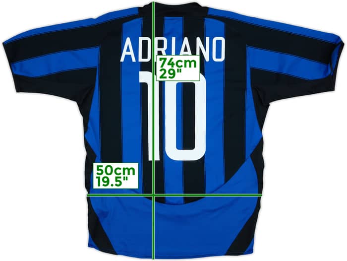 2003-04 Inter Milan Home Shirt Adriano #10 - 8/10 - (M)
