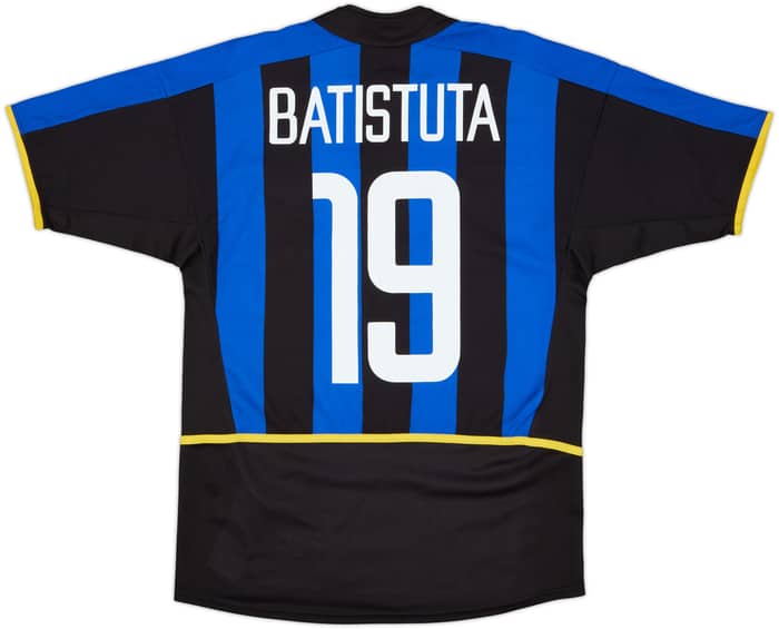 2002-03 Inter Milan Home Shirt Batistuta #19 - 9/10 - (S)
