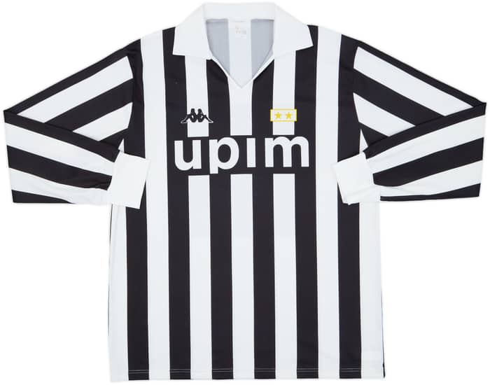 1989-90 Juventus Basic Home L/S Shirt #11 - 8/10 - (L)