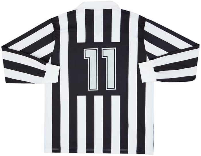 1989-90 Juventus Basic Home L/S Shirt #11 - 8/10 - (L)