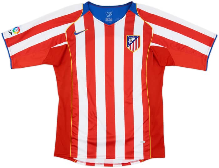 2004-05 Atletico Madrid Home Shirt Torres #9 - 8/10 - (M)