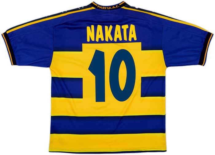 2001-02 Parma Home Shirt Nakata #10 - 8/10 - (M)