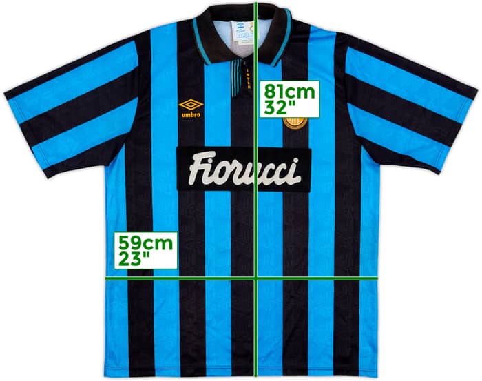 1992-94 Inter Milan Home Shirt - 8/10 - (L)