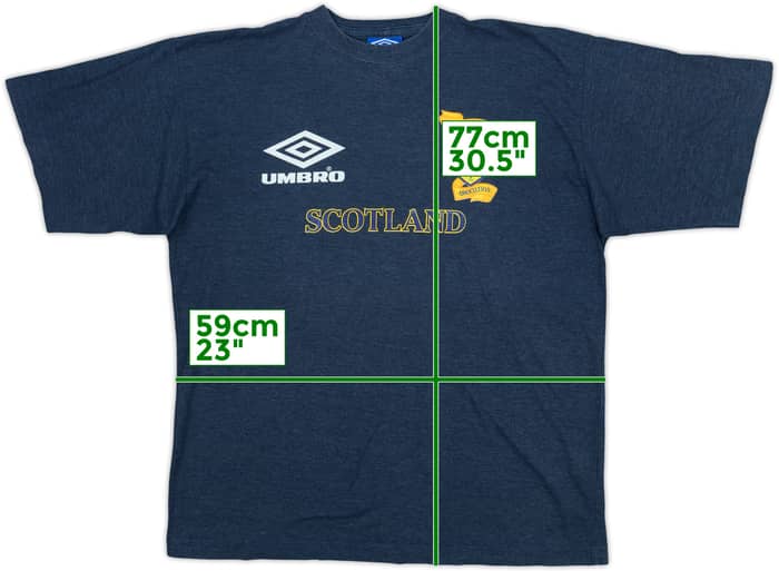 1994-96 Scotland Umbro Cotton Tee - 6/10 - (XL)