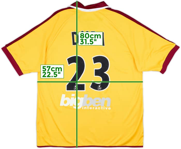 2003-04 Metz Away Shirt Djiba #23  - 5/10 - (XL)