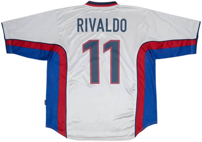 1998-01 Barcelona Away Shirt Rivaldo #11 - 9/10 - (XL)