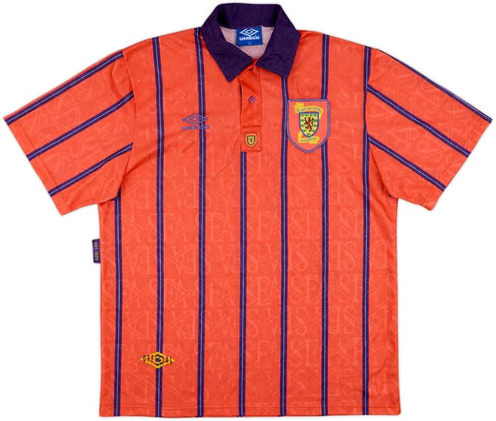 1993-95 Scotland Away Shirt - 8/10 - (XL)