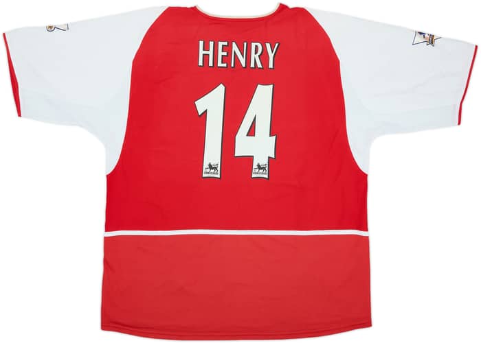 2002-04 Arsenal Home Shirt Henry #14 - 6/10 - (XL)