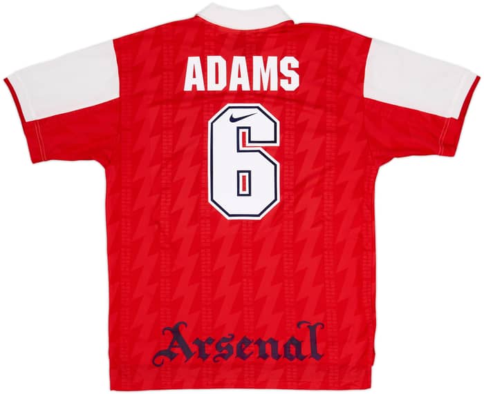 1994-96 Arsenal Home Shirt Adams #6 - 8/10 - (XL)