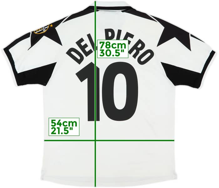 1998-99 Juventus Away Shirt Del Piero #10 - 7/10 - (L)