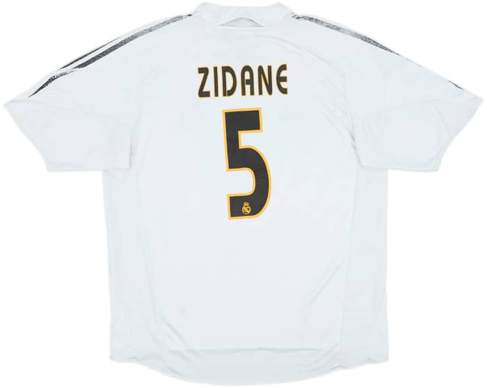 2004-05 Real Madrid Home Shirt Zidane #5 - 4/10 - (L)