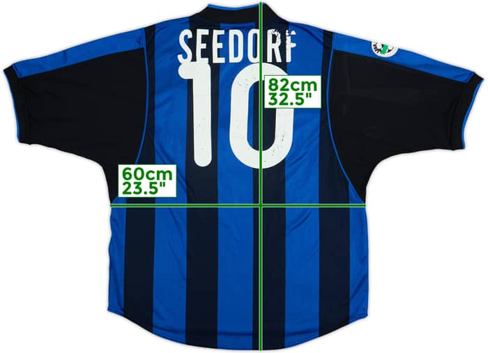 2000-01 Inter Milan Home Shirt Seedorf #10 - 5/10 - (XL)