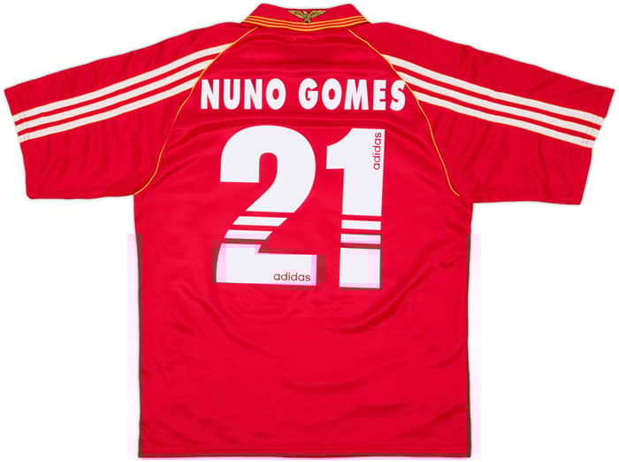 1998-99 Benfica Home Shirt Nuno Gomes #21 - 9/10 - (S)