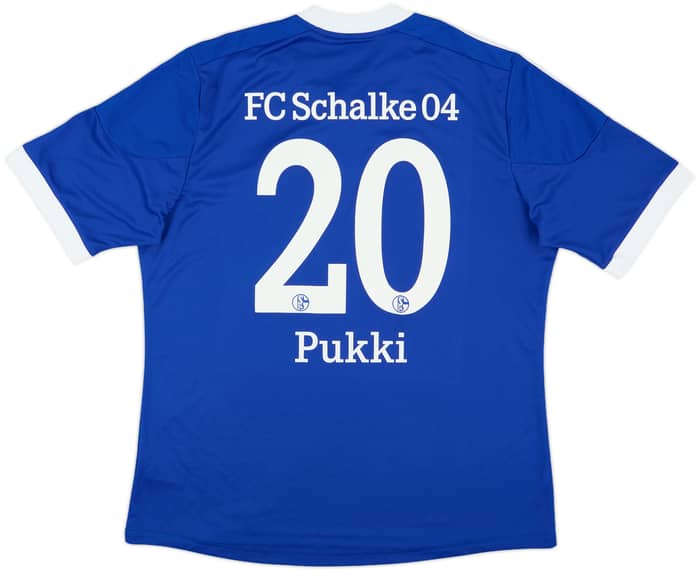 2012-14 Schalke Home Shirt Pukki #20 - 7/10 - (XL)