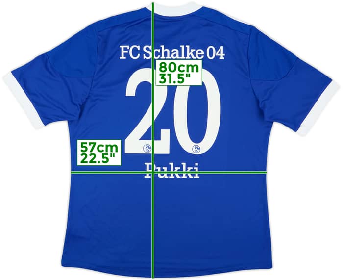2012-14 Schalke Home Shirt Pukki #20 - 7/10 - (XL)