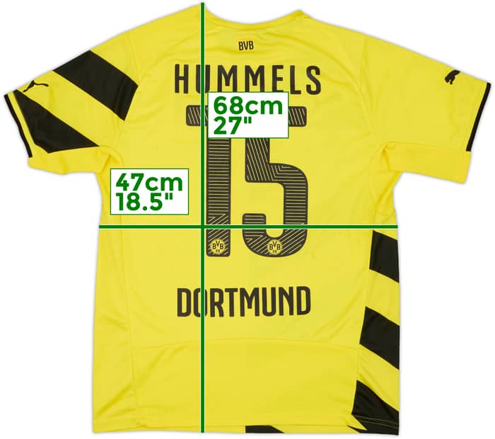 2014-15 Borussia Dortmund Home Shirt Hummels #15 - 6/10 - (M)