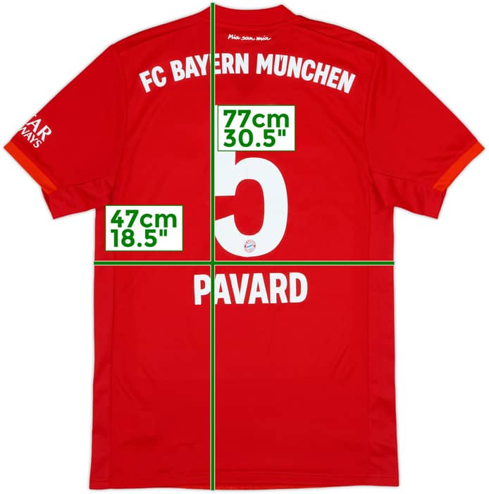 2019-20 Bayern Munich Home Shirt Pavard #5 - 7/10 - (S)