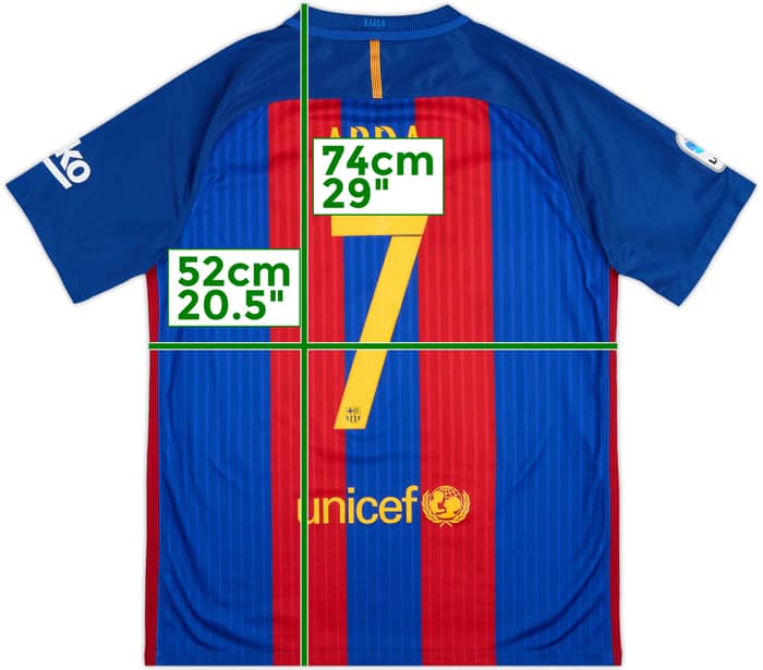 2016-17 Barcelona Home Shirt Arda #7 - 5/10 - (L)
