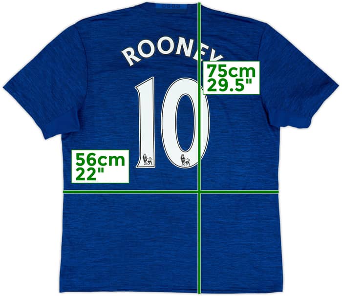 2016-17 Manchester United Away Shirt Rooney #10 - 6/10 - (L)