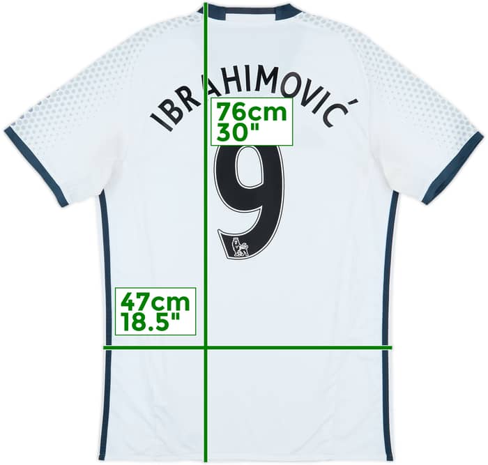 2016-17 Manchester United Third Shirt Ibrahimovic #9 - 8/10 - (M)