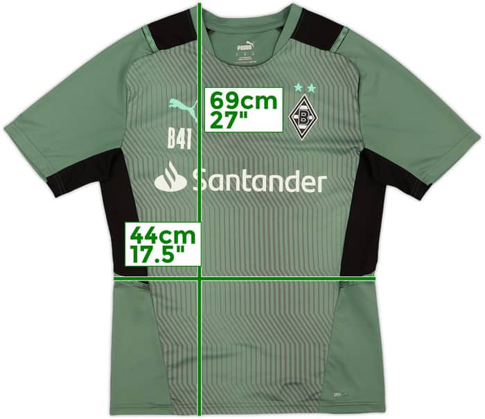 2020-21 Borussia Monchengladbach Player Issue Puma Training Shirt #B41 - 7/10 - (M)