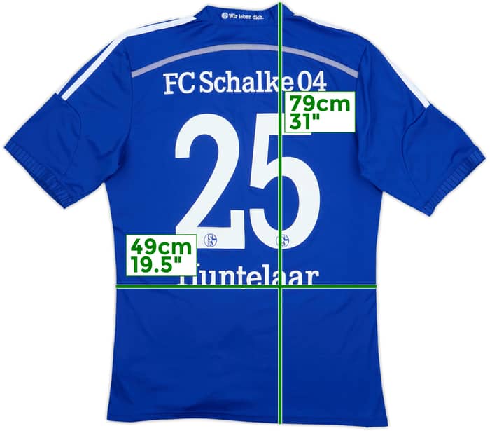 2014-16 Schalke Home Shirt Huntelaar #25 - 8/10 - (XL)