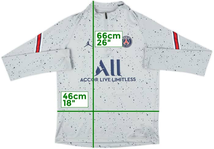 2022-23 Paris Saint-Germain Jordan 1/4 Zip Drill Top - 10/10 - (XL.Boys)