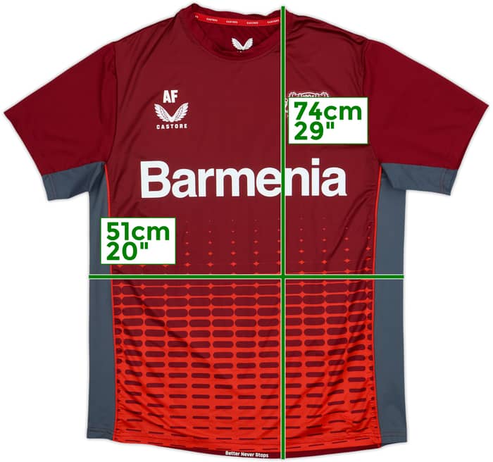 2022-23 Bayer Leverkusen Staff Issue Castore Training Shirt AF - 8/10 - (M)