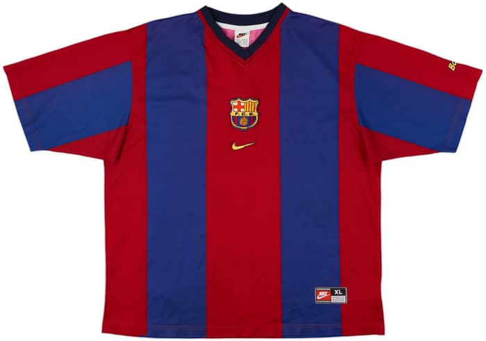 1998-00 Barcelona Basic Home Shirt Rivaldo #11 - 8/10 - (XL)