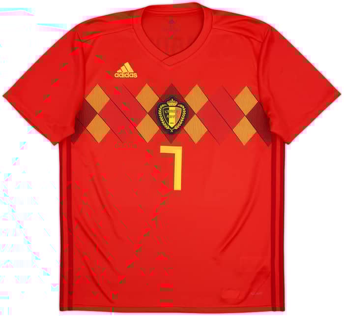 2018-19 Belgium Home Shirt De Bruyne #7 - 10/10 - (M)
