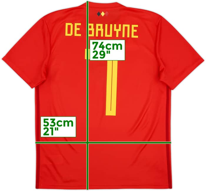 2018-19 Belgium Home Shirt De Bruyne #7 - 10/10 - (M)