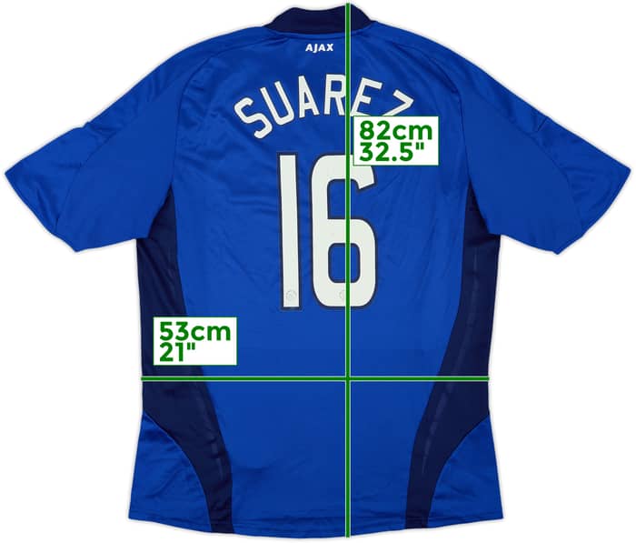 2008-09 Ajax Away Shirt Suarez #16 - 6/10 - (L)