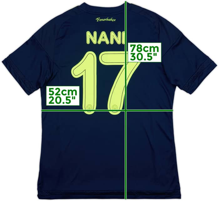 2015-16 Fenerbahce Third Shirt Nani #17 - 8/10 - (L)